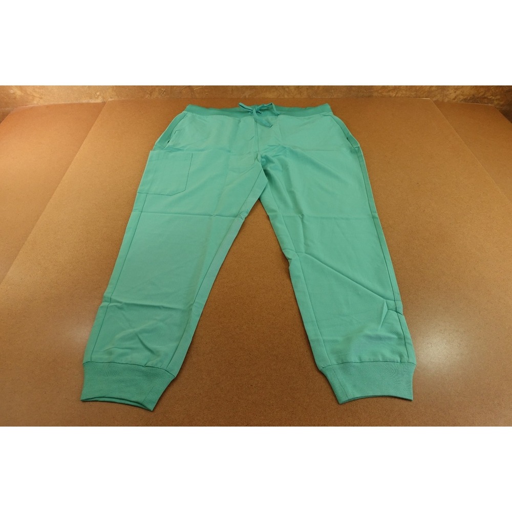 Mandala Womens 2XL Surgical Green 7 Pocket High Waisted Jogger Scub Pant NWT